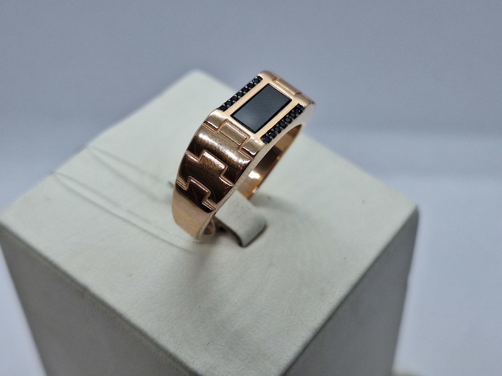 ПЕЧАТКА С КАМНЯМИ (Au 585)