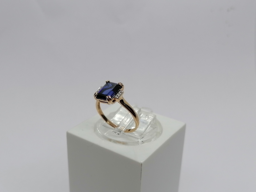 КОЛКМИ585 КОЛЬЦО С КАМНЯМИ (Au 585)