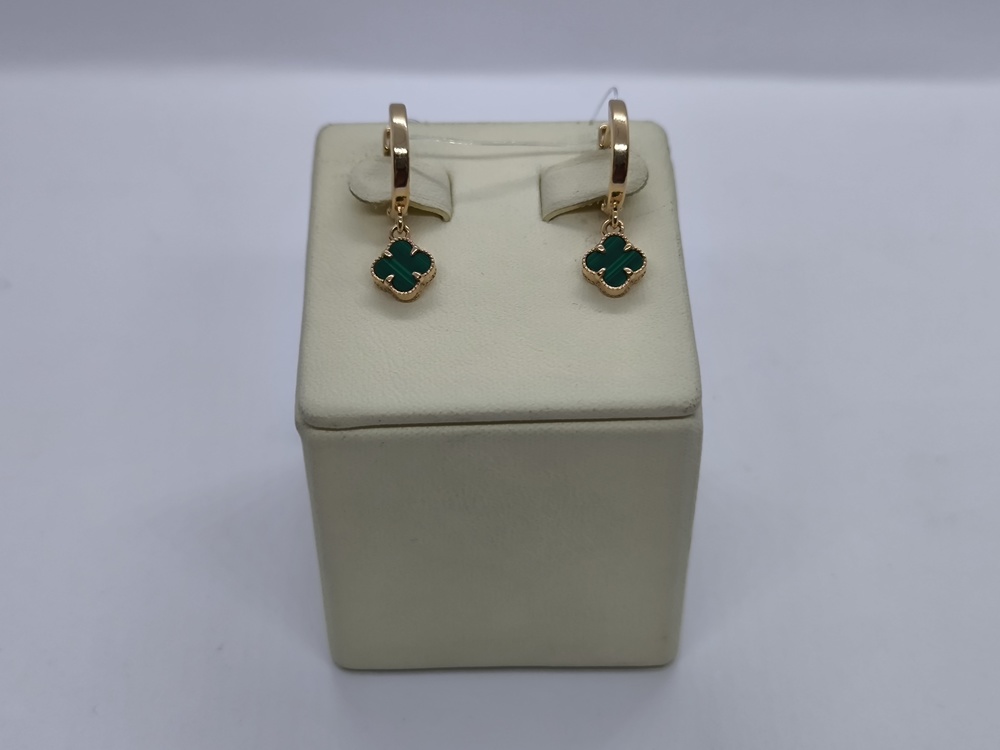 СЕРЬГИ С КАМНЕМ (Au 585)