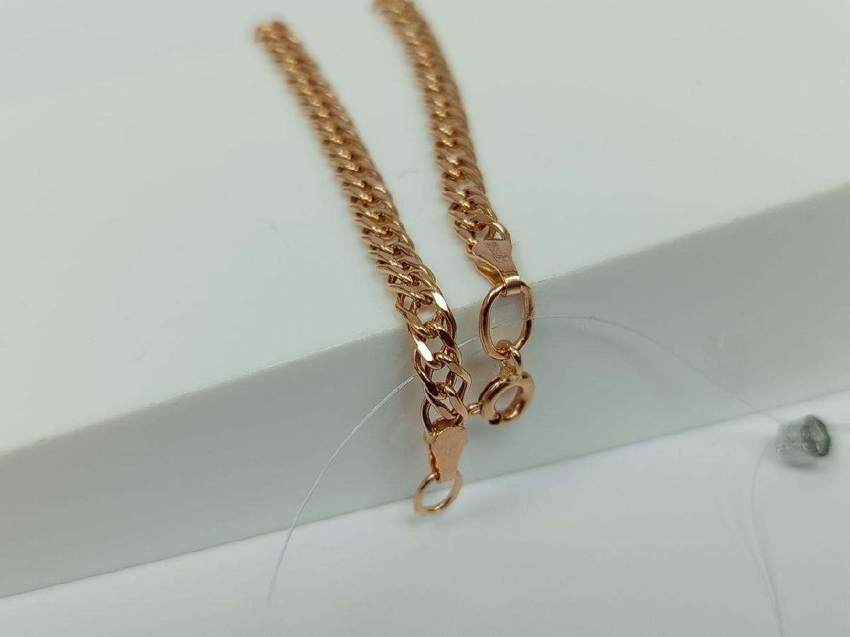 БРАСЛЕТ ПУСТОТЕЛЫЙ Ромб двойной (Au 585)