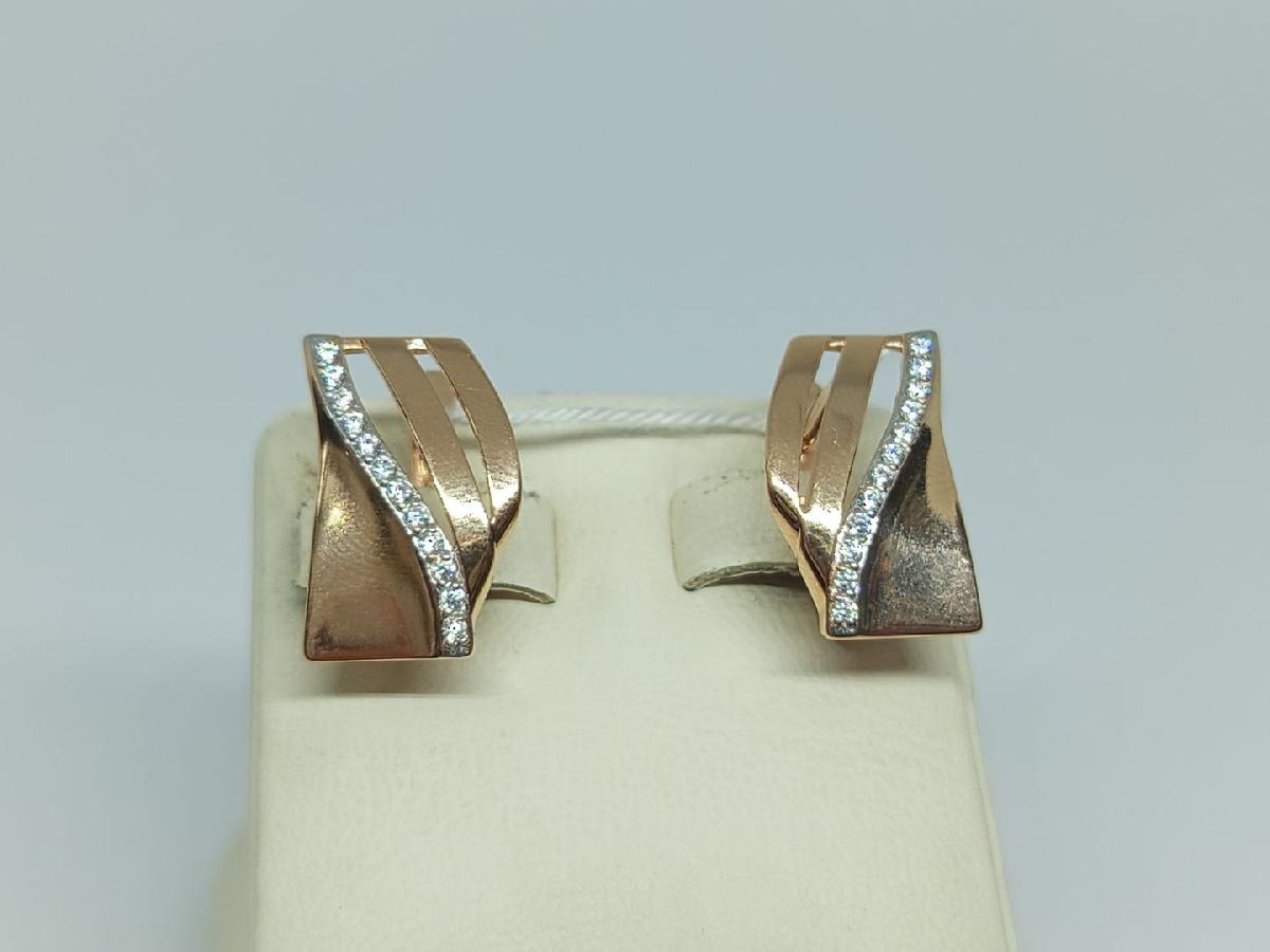 СЕРЬГИ С КАМНЯМИ (Au 585)