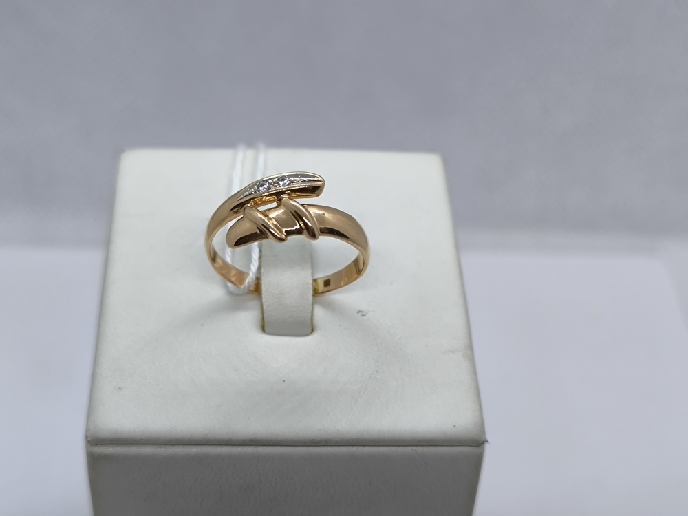 КОЛЬЦО С КАМНЯМИ (Au 585)