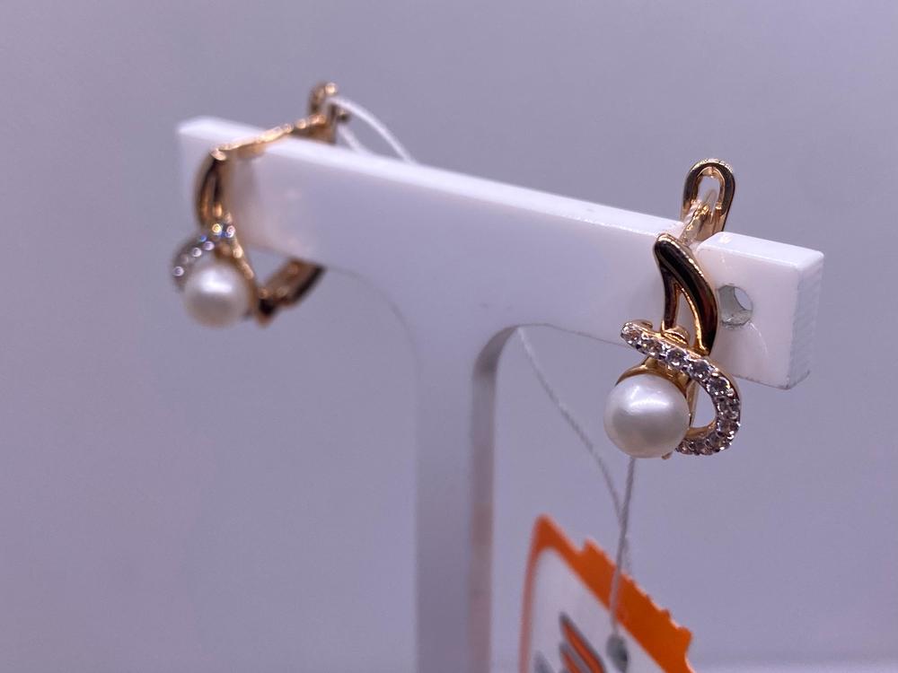 СКМИ585 СЕРЬГИ С КАМНЯМИ (Au 585)
