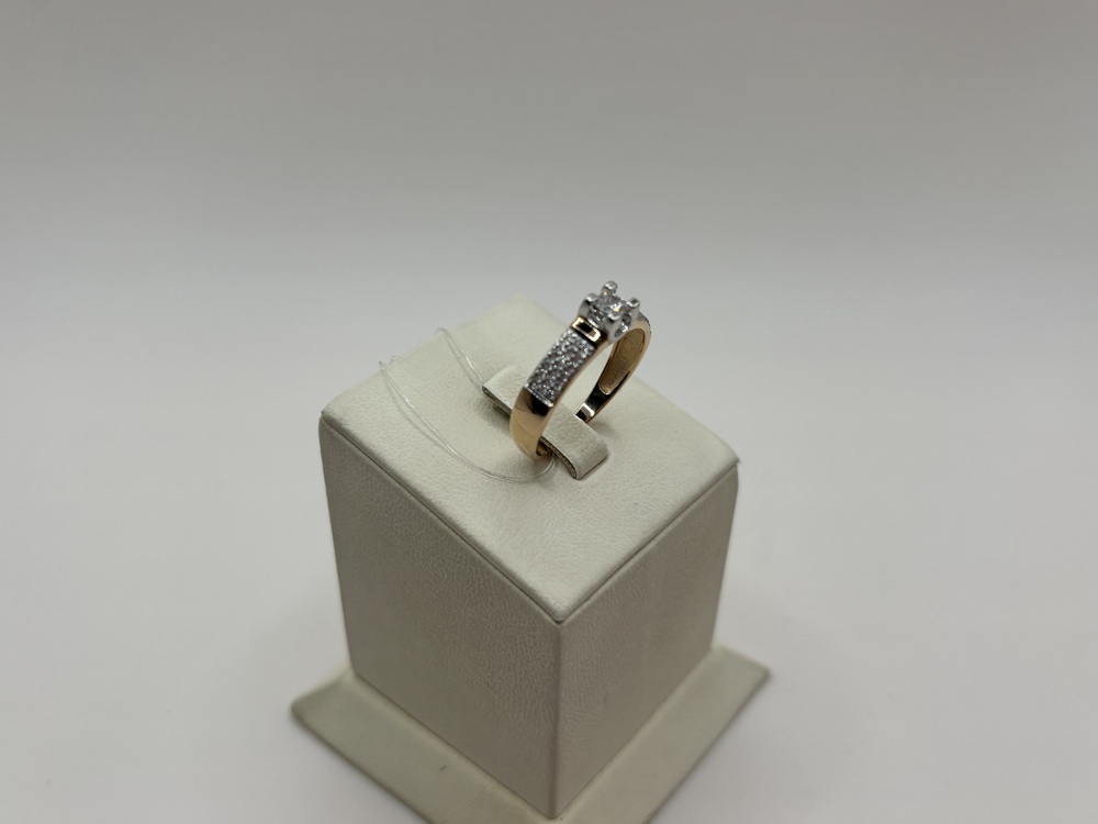 КОЛЬЦО С КАМНЯМИ (Au 585)