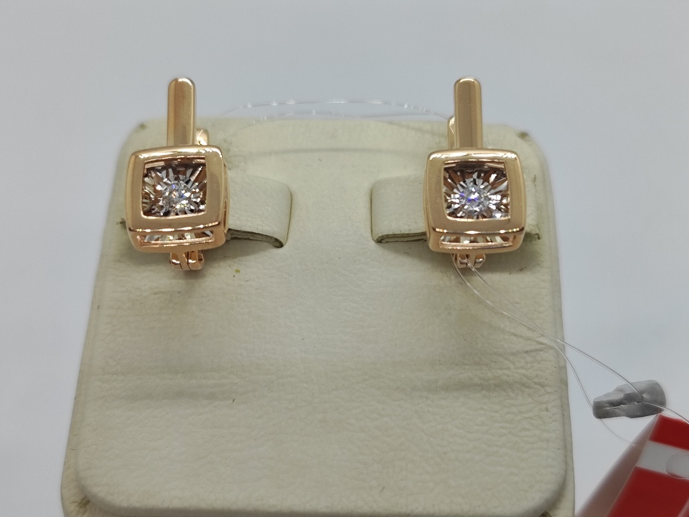 СЕРЬГИ БРИЛЛИАНТ (Au 585)