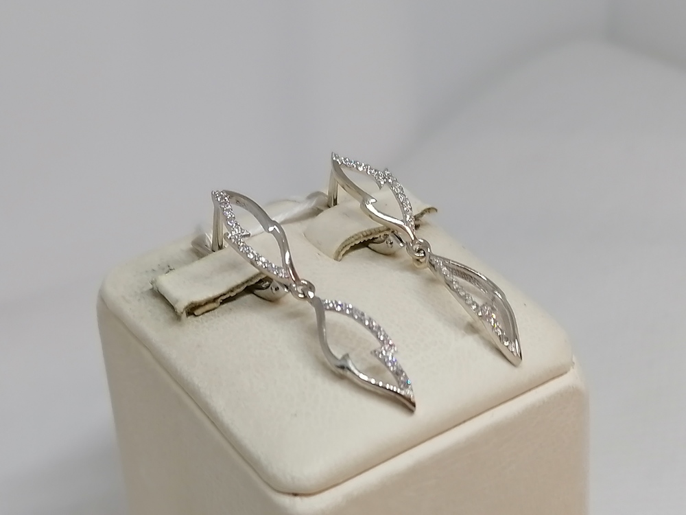 СКМИ585 СЕРЬГИ С КАМНЯМИ (Au 585)