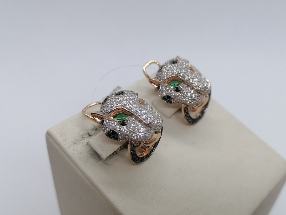 СЕРЬГИ С КАМНЯМИ (Au 585)