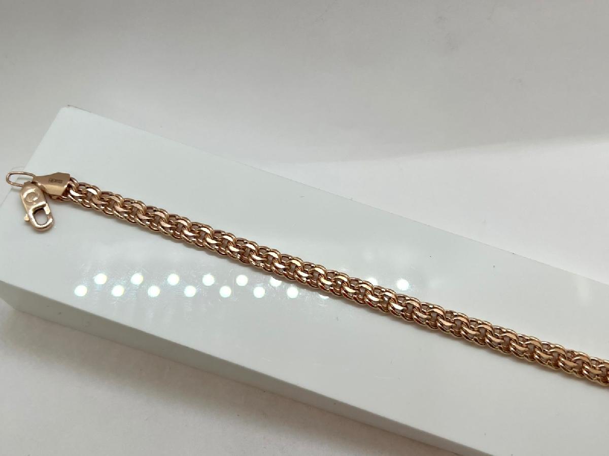 БРАСЛЕТ ПУСТОТЕЛЫЙ Бисмарк (Au 585)