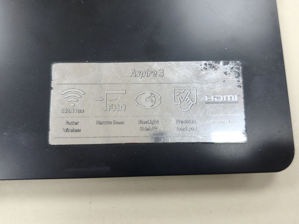 Ноутбук Acer Aspire 3 N19C1; Ryzen 3 3200U, Radeon 540X Mobile, 4 Гб, 250 Гб, Нет