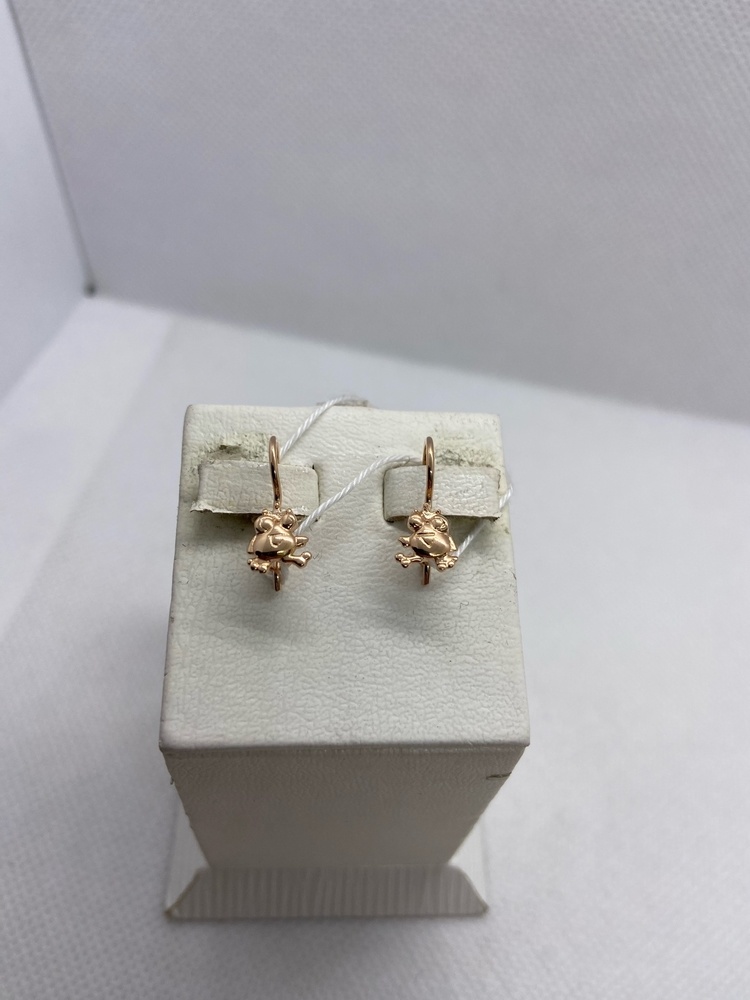 СБКМ585 СЕРЬГИ БЕЗ КАМНЯ (Au 585)