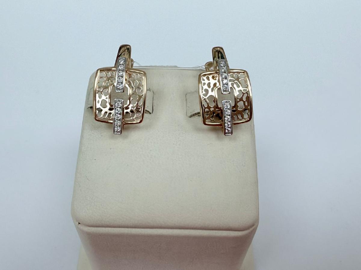 СЕРЬГИ С КАМНЯМИ (Au 585)