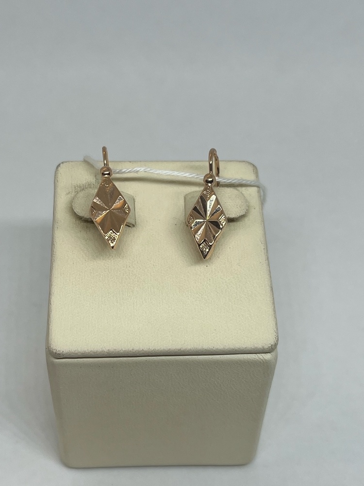 СБКМ583 СЕРЬГИ БЕЗ КАМНЯ (Au 583)