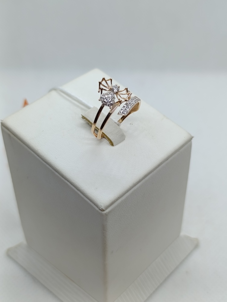 КОЛЬЦО С КАМНЯМИ (Au 585)