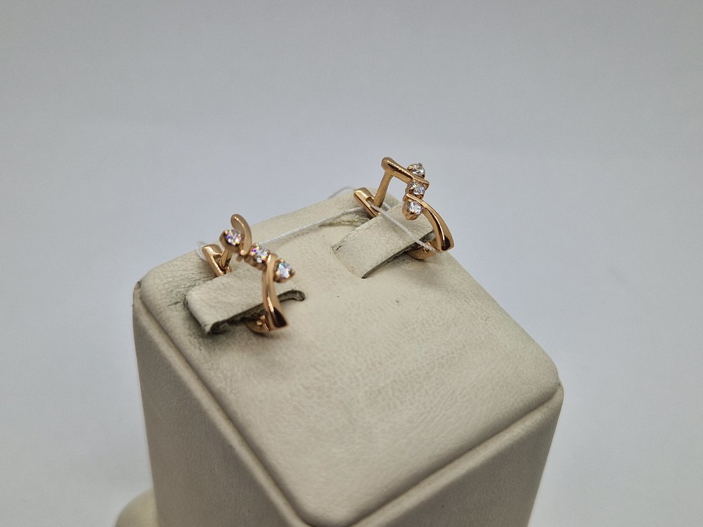 СКМИ585 СЕРЬГИ С КАМНЯМИ (Au 585)