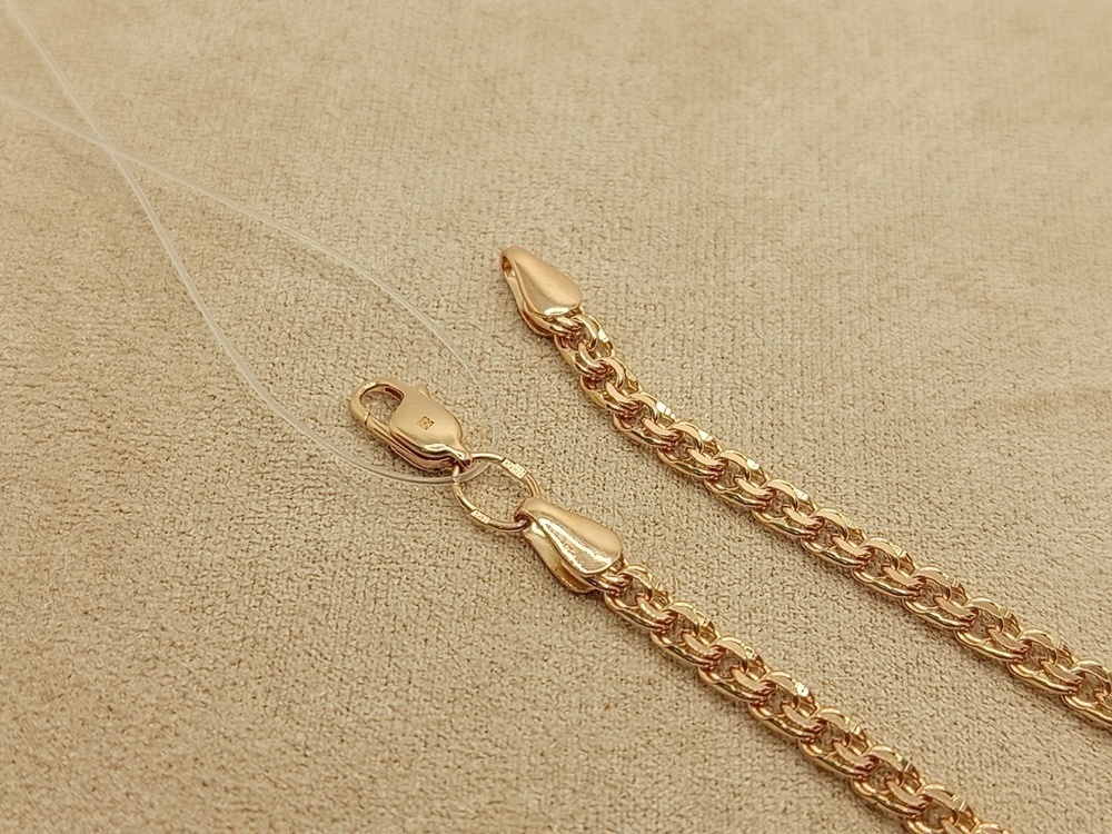 БРАСЛЕТ ПУСТОТЕЛЫЙ Бисмарк (Au 585)