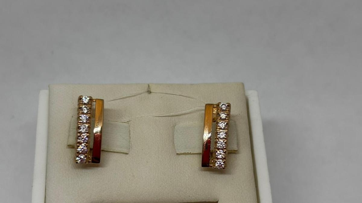 СЕРЬГИ С КАМНЯМИ (Au 585)