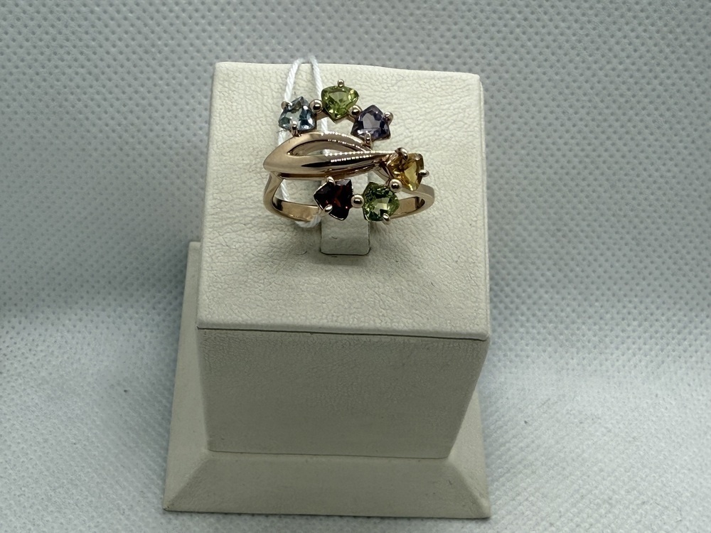 КОЛКМИ585 КОЛЬЦО С КАМНЯМИ (Au 585)