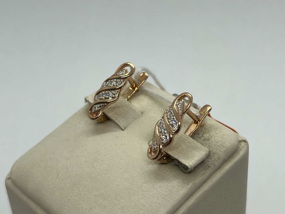 СЕРЬГИ С КАМНЯМИ (Au 585)