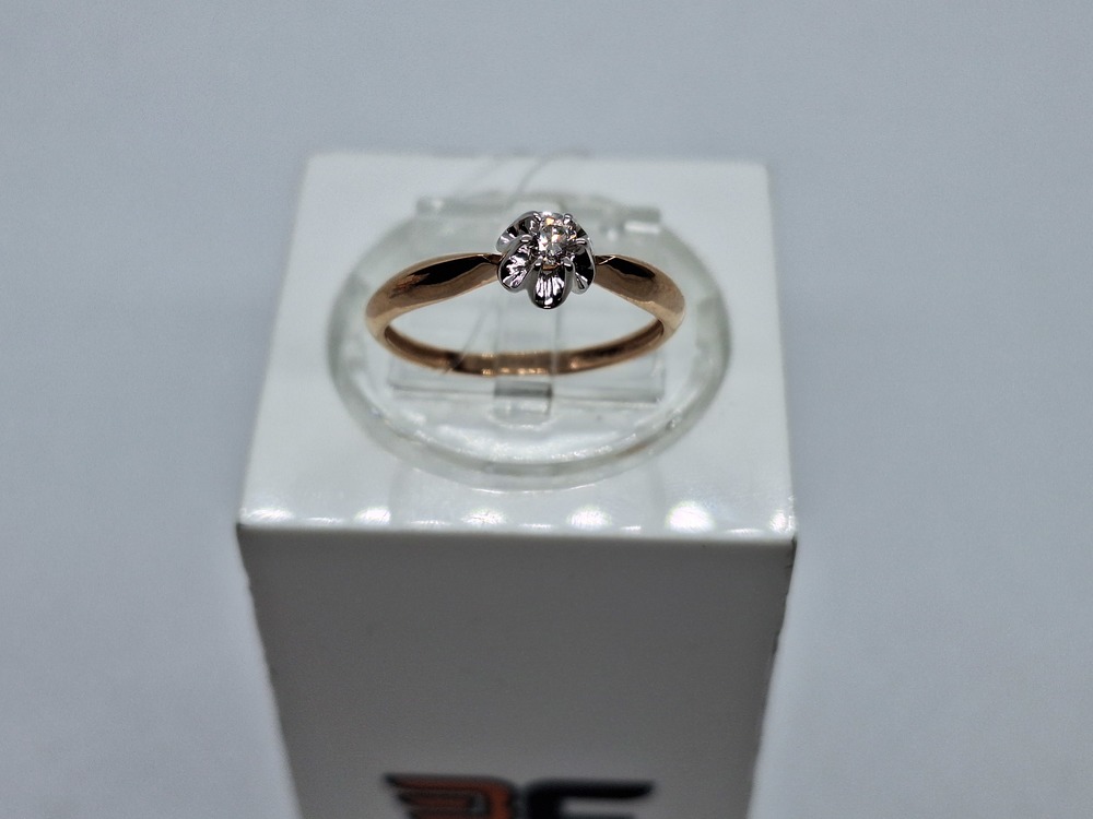 1048-100 КОЛЬЦО БРИЛЛИАНТ (Au 585)