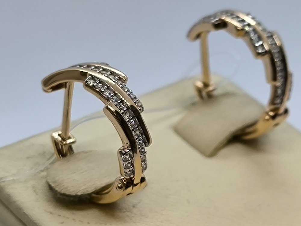 СЕРЬГИ С КАМНЯМИ (Au 585)