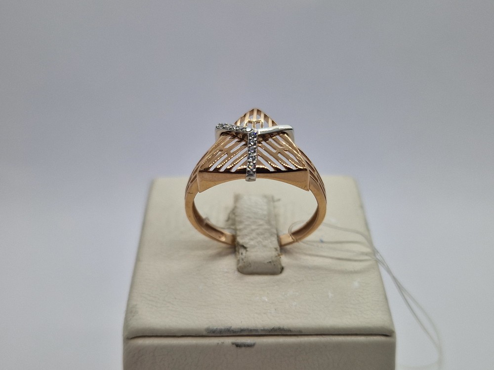 КОЛЬЦО С КАМНЯМИ (Au 585)