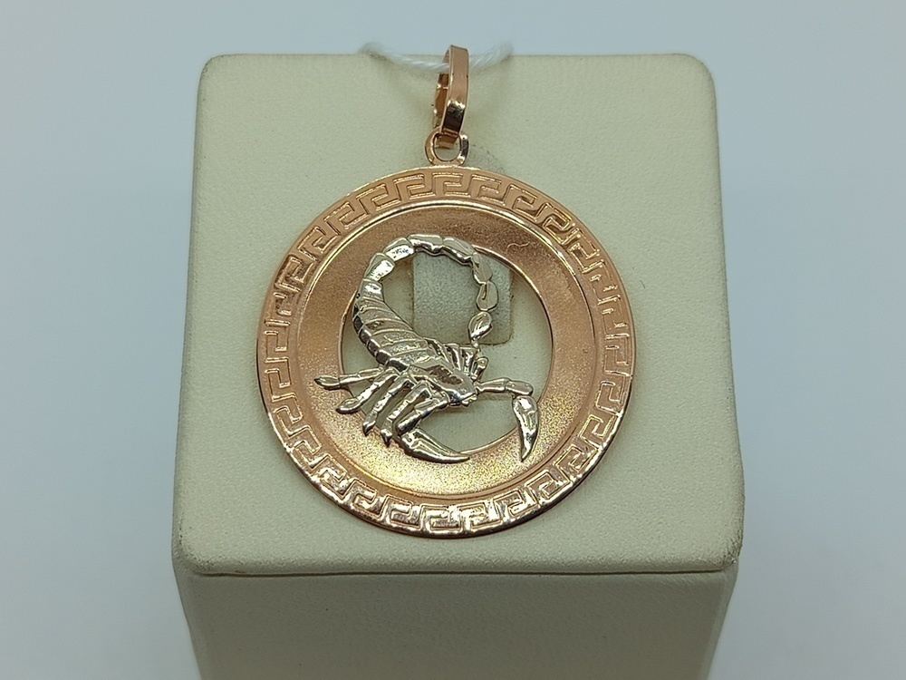 ПОДВЕСКА ЗНАК ЗОДИАКА СКОРПИОН Au 585