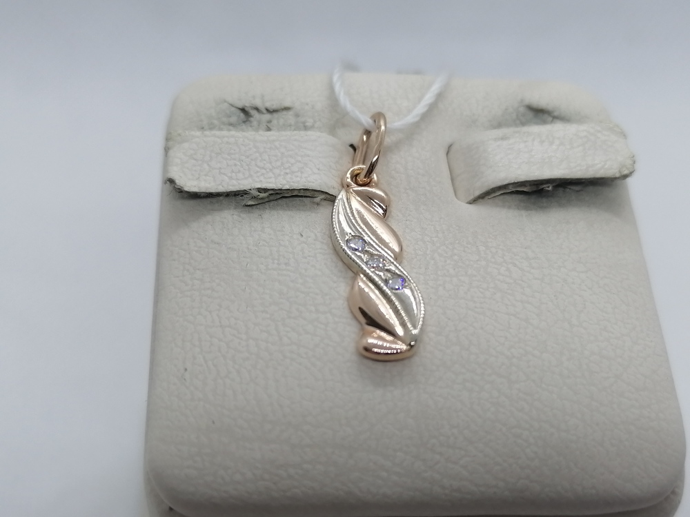 ПОДКМИ585 ПОДВЕСКА С КАМНЯМИ (Au 585) ПОДКМИ585 ПОДВЕСКА С КАМНЯМИ (Au 585)