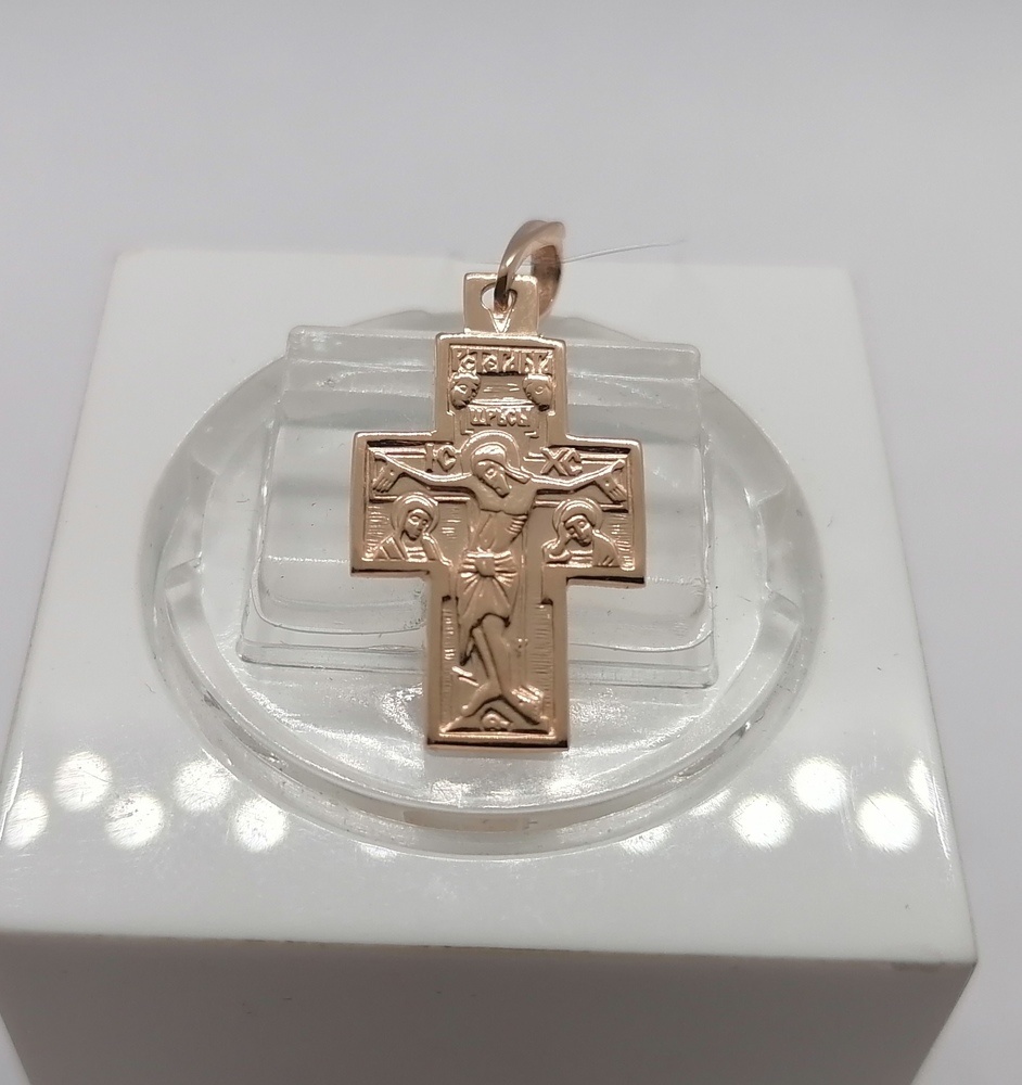 810-00101-10-00-00-00 ПОДВЕСКА КРЕСТ без камня (Au 585)