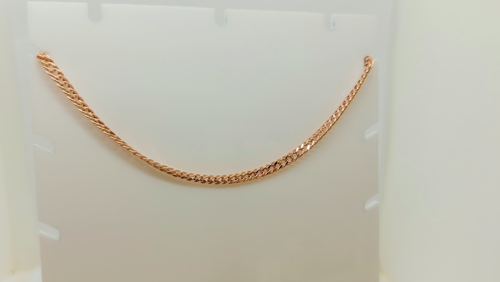 ЦЕПЬ ПУСТОТЕЛАЯ Ромб двойной (Au 585)