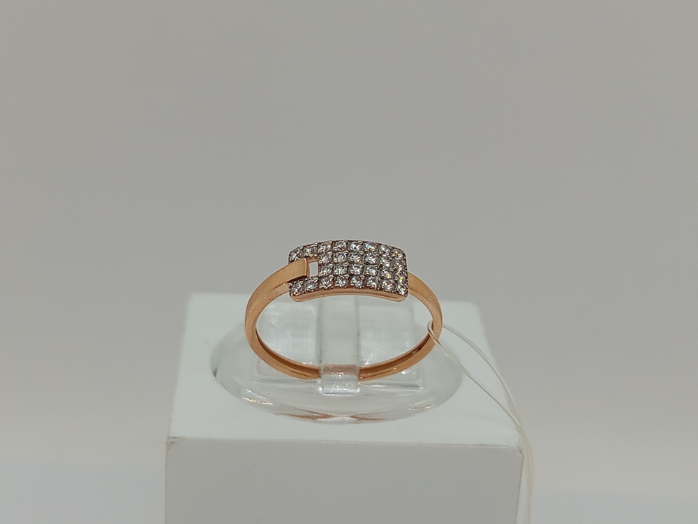 КОЛЬЦО С КАМНЯМИ (Au 585)