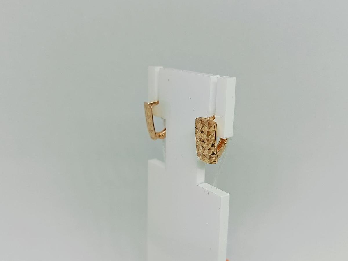 СБКМ585 СЕРЬГИ БЕЗ КАМНЯ (Au 585)