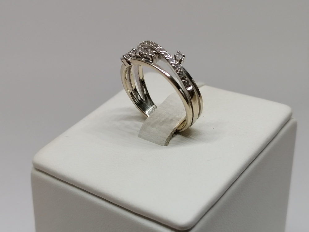 КОЛКМИ585 КОЛЬЦО С КАМНЯМИ (Au 585)