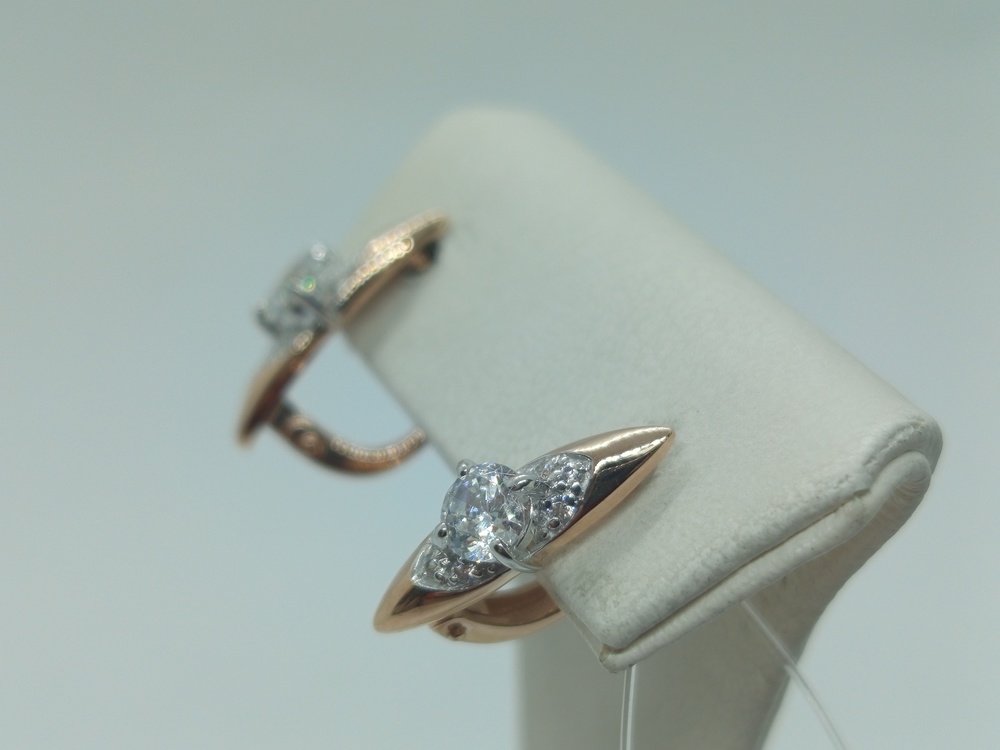 СЕРЬГИ С КАМНЯМИ (Au 585)