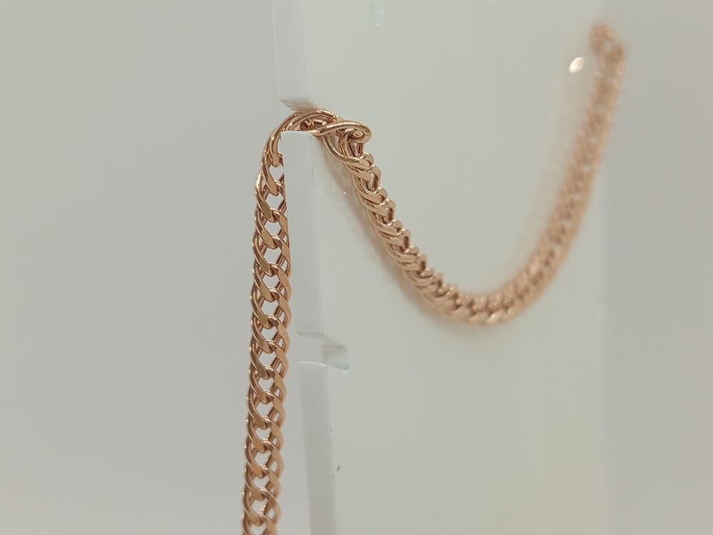 ЦЕПЬ ПУСТОТЕЛАЯ Ромб двойной (Au 585)