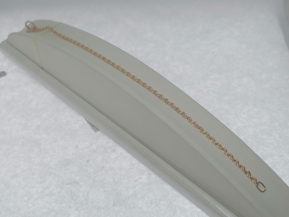 БРАСЛЕТ ПУСТОТЕЛЫЙ Якорное (Au 585)