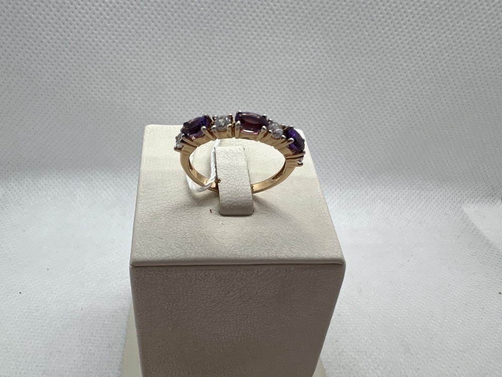 КОЛЬЦО С КАМНЯМИ (Au 585)