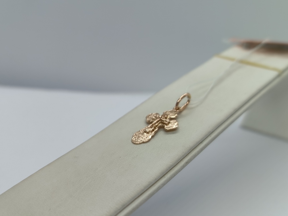 ПОДКБК585 ПОДВЕСКА КРЕСТ БЕЗ КАМНЯ (Au 585)