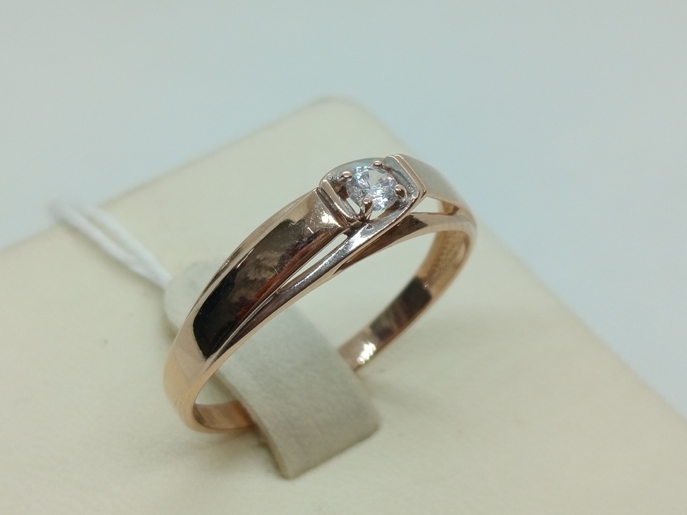 КОЛКМ585 КОЛЬЦО С КАМНЕМ (Au 585)