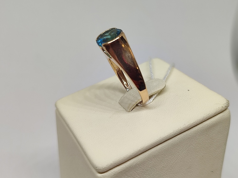 КОЛКМ585 КОЛЬЦО С КАМНЕМ (Au 585)