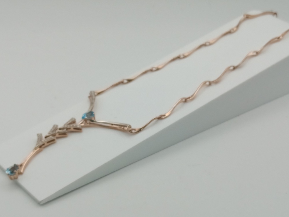 КОЛЬЕ БРИЛЛИАНТ Au 585