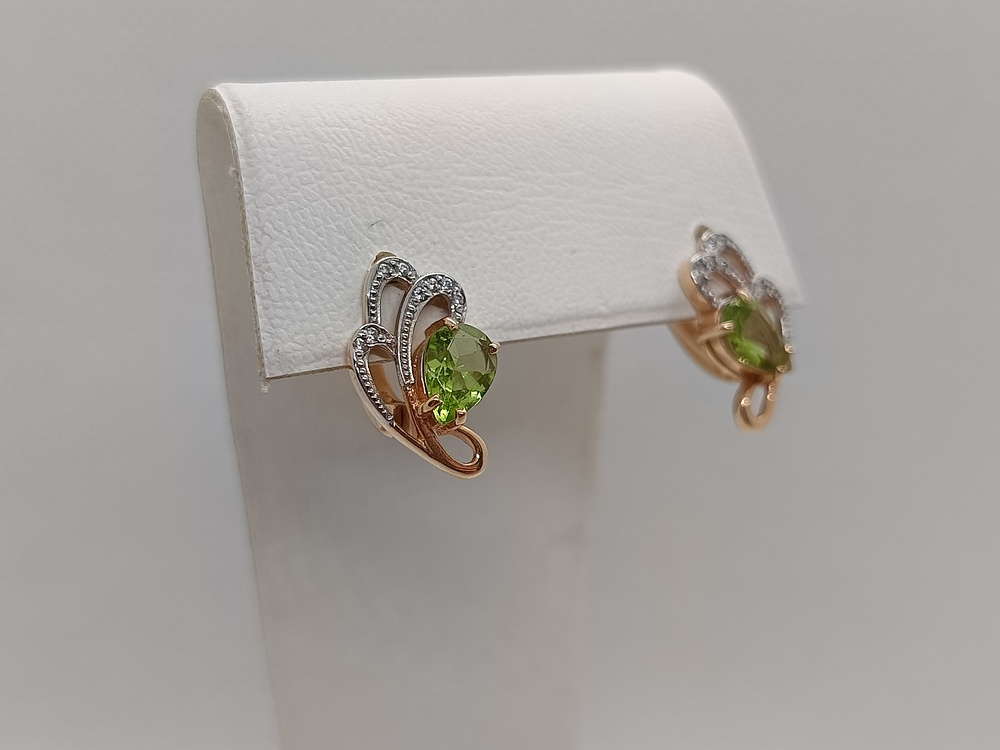 СЕРЬГИ С КАМНЯМИ (Au 585)