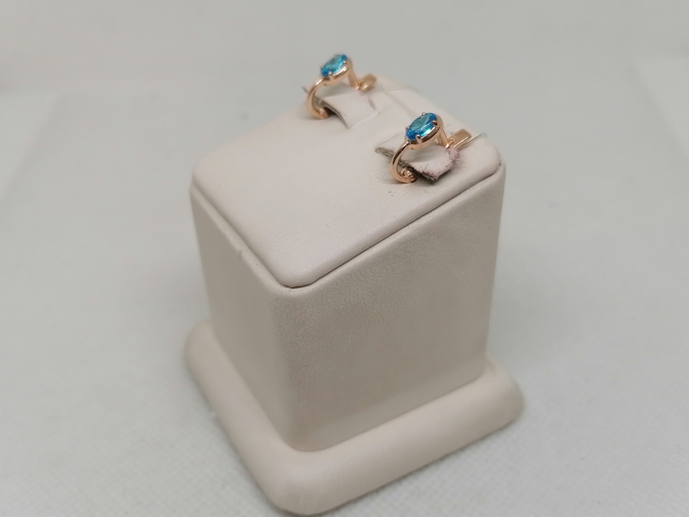 СЕРЬГИ С КАМНЕМ (Au 585)