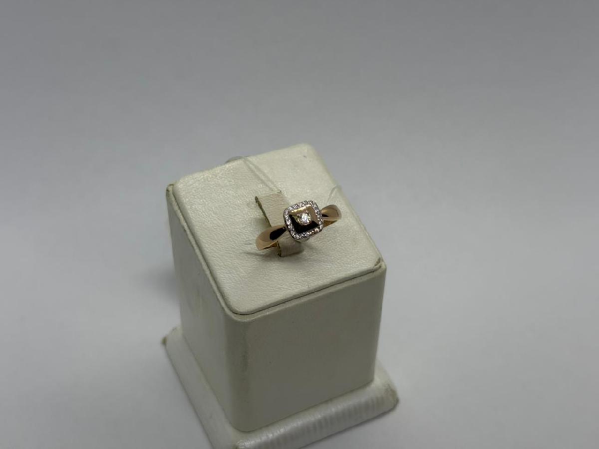 КОЛЬЦО С КАМНЯМИ (Au 585)