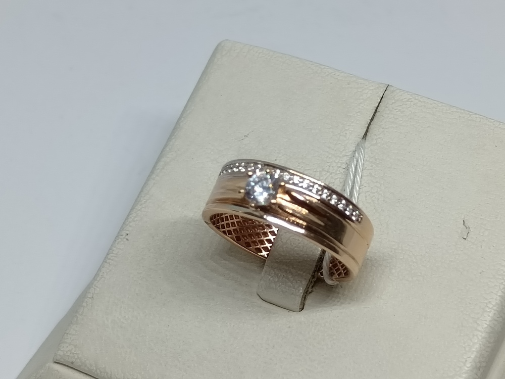 КОЛКМИ585 КОЛЬЦО С КАМНЯМИ (Au 585)