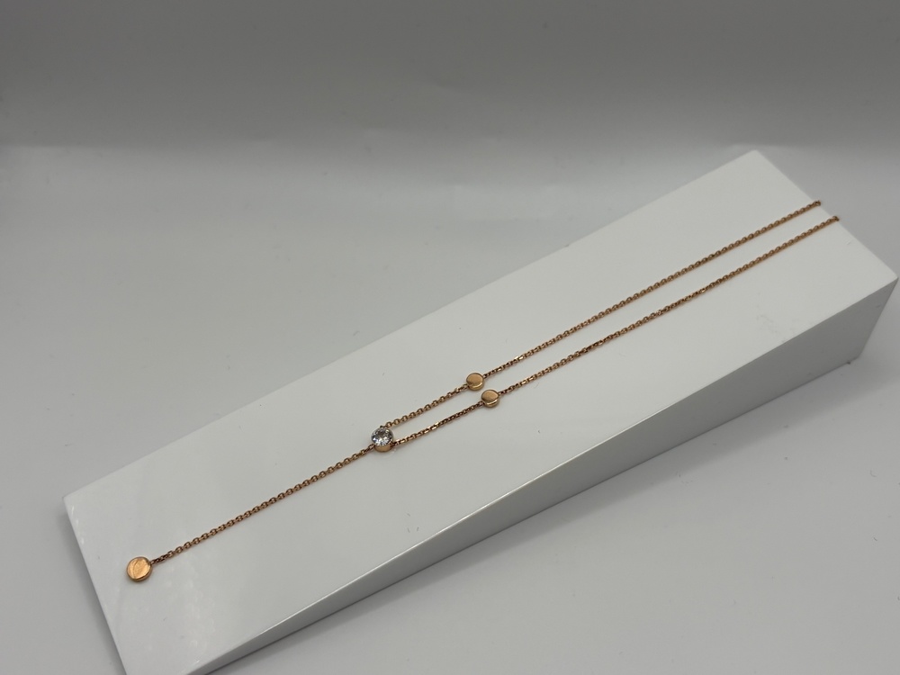 КОЛЬЕ С КАМНЕМ Au 585