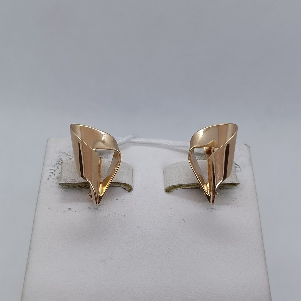 СЕРЬГИ БЕЗ КАМНЯ (Au 585)