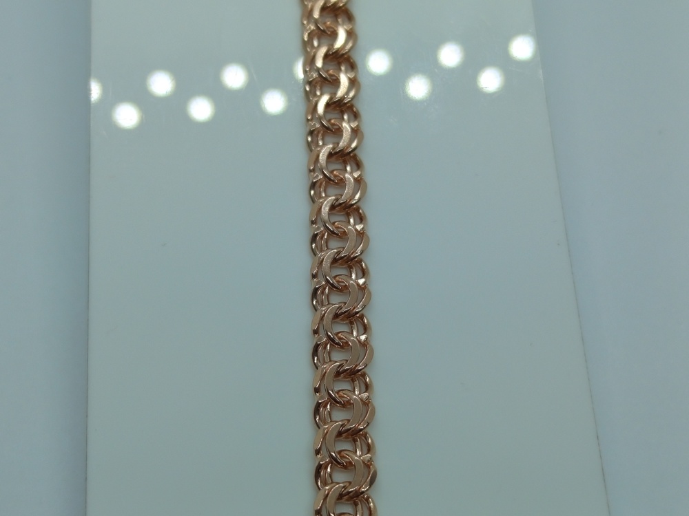 БЛБ585 БРАСЛЕТ ПОЛНОВЕСНЫЙ Бисмарк (Au 585)