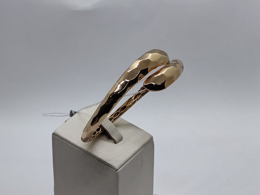 БЖАЛ585 БРАСЛЕТ ЖЕСТКИЙ С АЛМАЗНОЙ ГРАНЬЮ (Au 585)