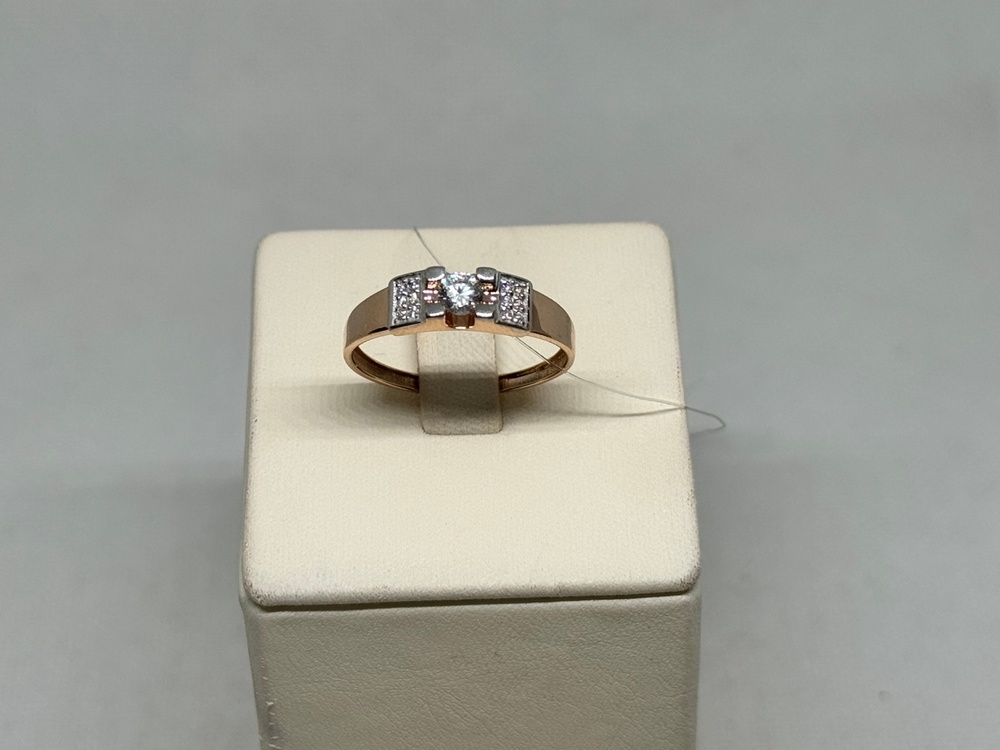 КОЛЬЦО С КАМНЯМИ (Au 585)