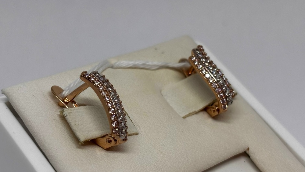 СЕРЬГИ С КАМНЯМИ (Au 585)